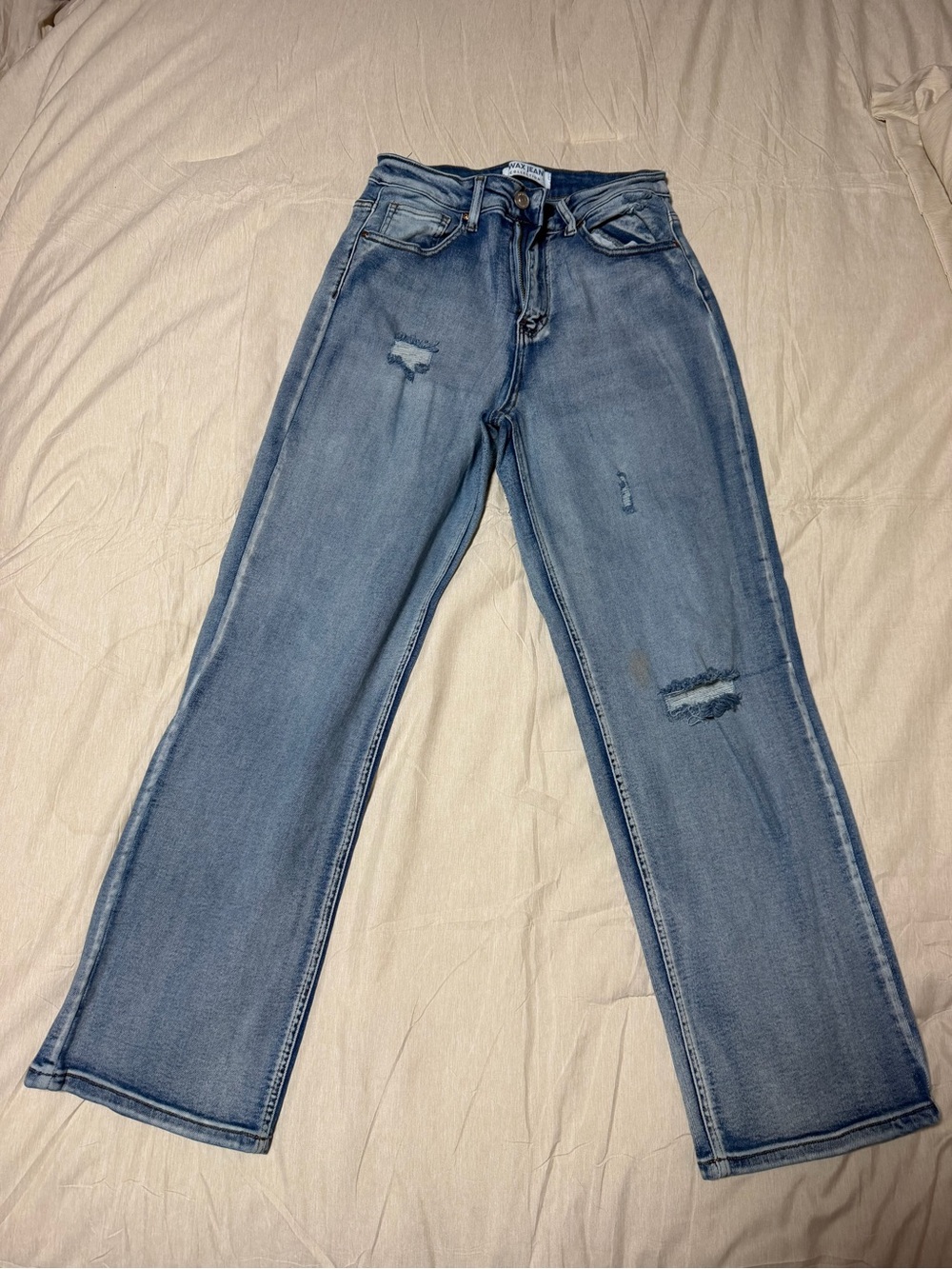 Wax Jean Light Blue Denim Shorts